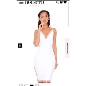 House of CB Shemira cocktail midi dress lace